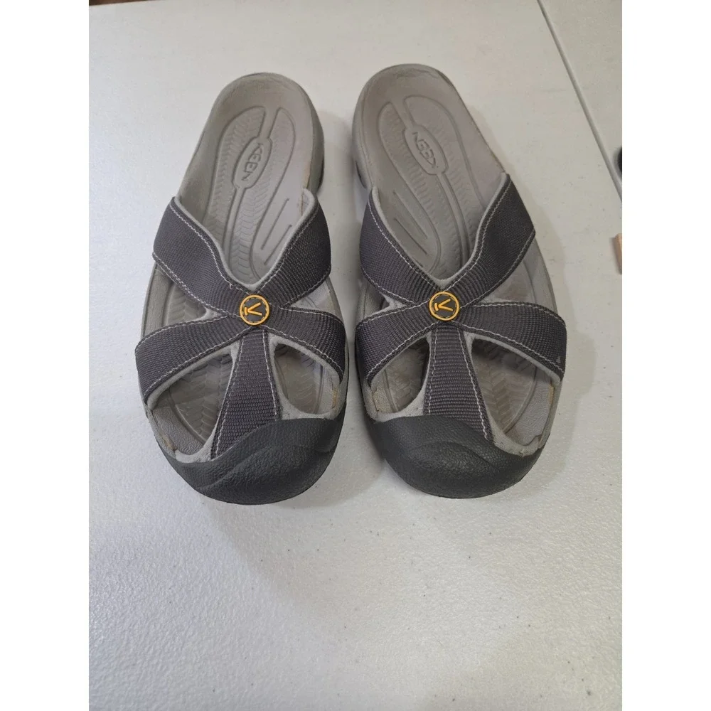 KEEN Men's Size 10 Gray Sport Sandals Slides Water Outdoor Comfort